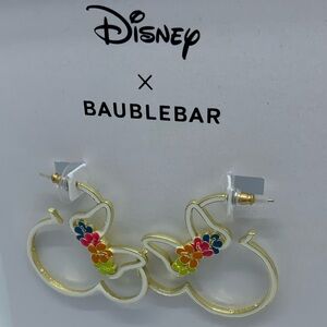Disney x BaubleBar Gold Hoop Earrings